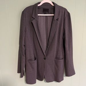 BANANA REPUBLIC Stretch Knit Gray Blazer Suit Coat Sweater Women's Size …